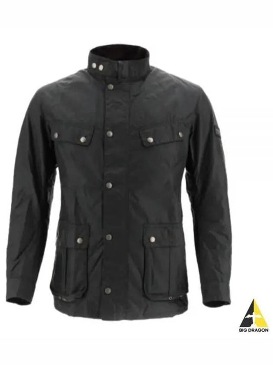 Duke Wax Button Jacket Sage Green - BARBOUR - BALAAN 2