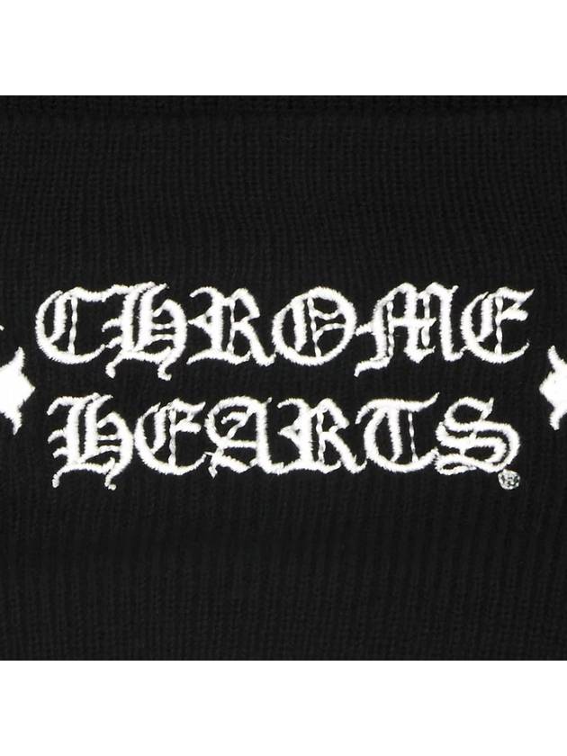 logo beanie black - CHROME HEARTS - BALAAN 3