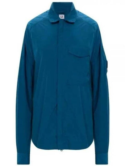 Chrome-R Pocket Over Long Sleeve Shirt Blue - CP COMPANY - BALAAN 2