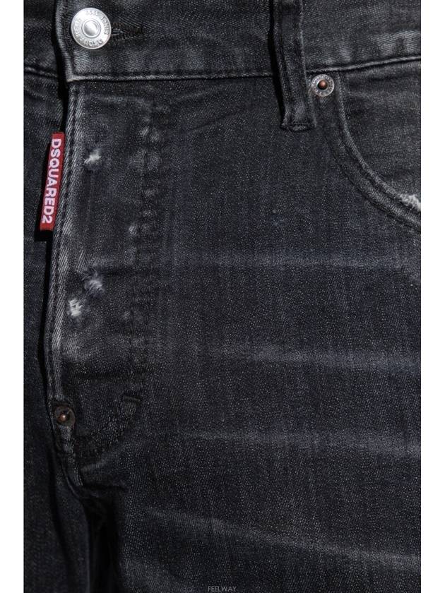 Distressed Denim Jeans Black - DSQUARED2 - BALAAN 4