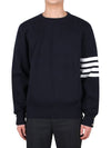 4 Bar Armband Milano Stitch Knit Top Navy - THOM BROWNE - BALAAN 3