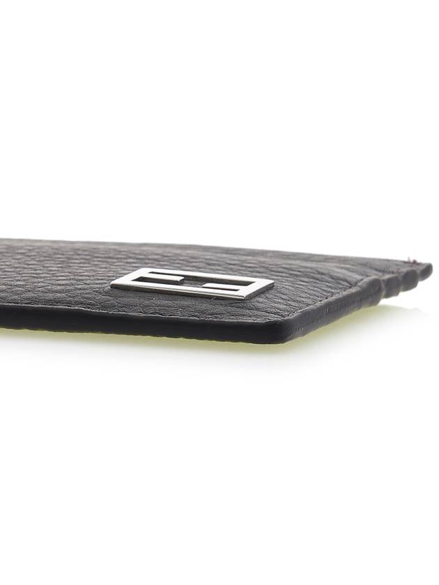 Baguette Leather Card Wallet Grey - FENDI - BALAAN 9