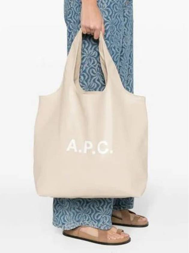 Ninon Logo Print Tote Bag Cream - A.P.C. - BALAAN 8