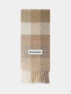 Check Mohair Muffler White Beige - ACNE STUDIOS - BALAAN 3