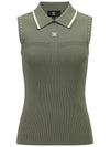 WOMEN SLEEVELESS COLLARED SWEATERKH - ANEWGOLF - BALAAN 1