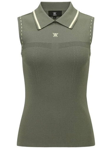 WOMEN SLEEVELESS COLLARED SWEATERKH - ANEWGOLF - BALAAN 1