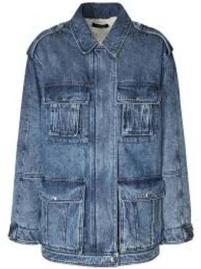 Taho Jumper Denim Jacket Light Blue - ISABEL MARANT - BALAAN 2