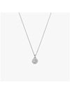 Sublima Rhodium Necklace Earrings Set Silver White - SWAROVSKI - BALAAN 4