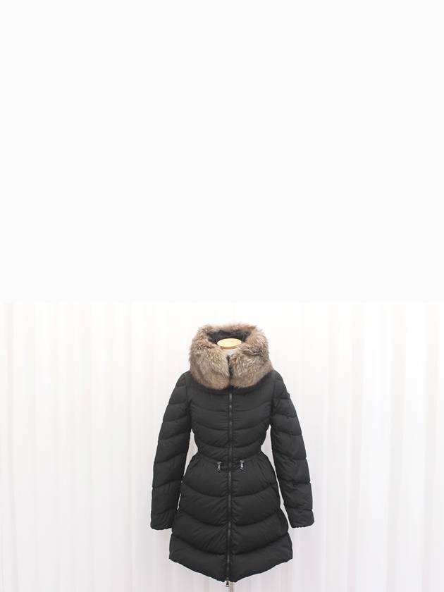 Myrielon fur women s long padding black size 00 - MONCLER - BALAAN 1