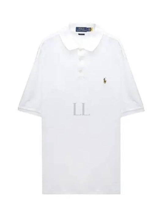 Embroidery Pony Logo Cotton Short Sleeve Polo Shirt White - POLO RALPH LAUREN - BALAAN 2