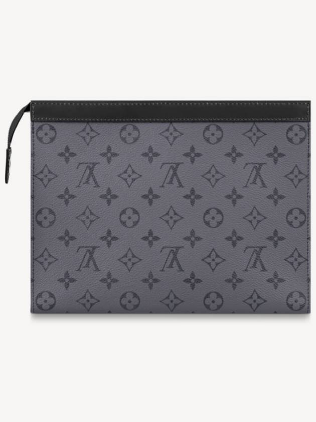 Monogram Eclipse Reverse Pochette Voyage MM Pouch Bag Grey - LOUIS VUITTON - BALAAN 5