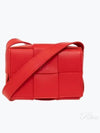 Intrecciato Cassette Small Cross Bag Red - BOTTEGA VENETA - BALAAN 2