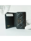 French origin card case business wallet snap black gold lamb skin AP3624 - CHANEL - BALAAN 7