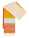 Striped Mohair Wool Muffler Camel - LOEWE - BALAAN 1