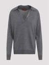 Extra Fine Wool Polo Shirt Grey - GUCCI - BALAAN 2