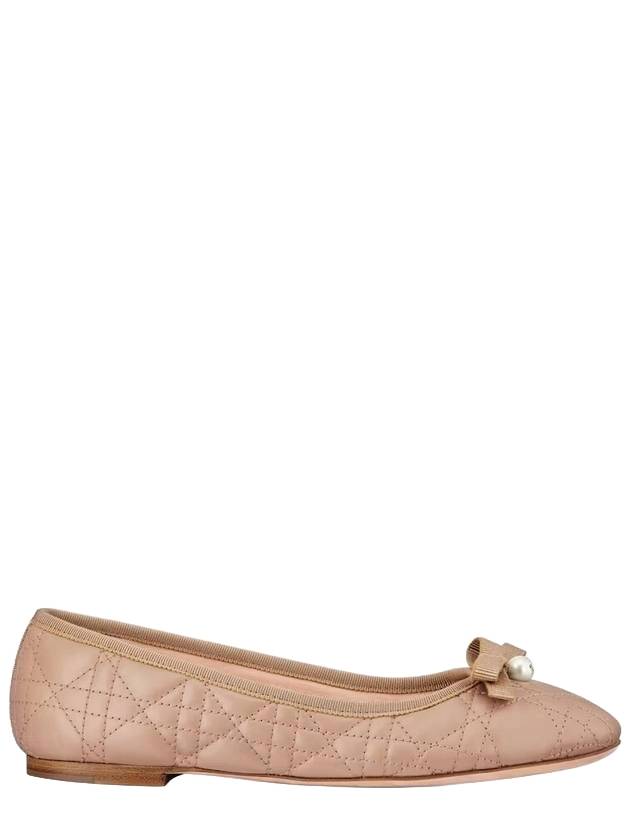 Quilted Cannage Calfskin Ballerina Flat Pink - DIOR - BALAAN 1