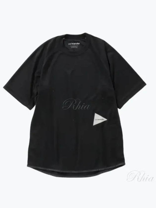 24 Power Dry Jersey Raglan Ss T Black 5744164135 010 Short Sleeve Shirt - AND WANDER - BALAAN 1