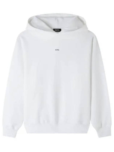 Boxy Micro Logo Hoodie White - A.P.C. - BALAAN 1