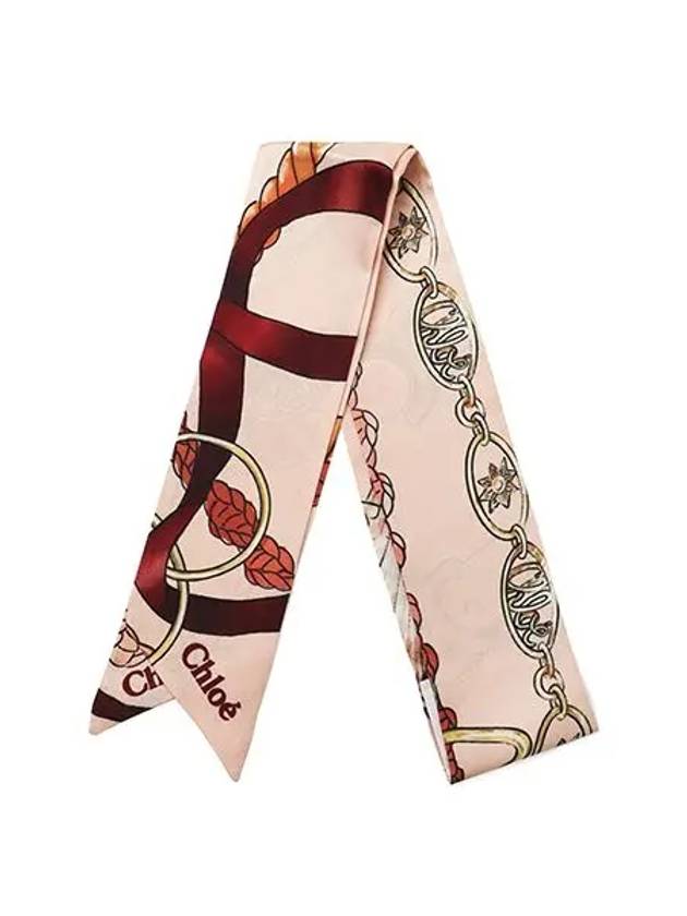 Bandeau Silk Scarf Pink - CHLOE - BALAAN 4