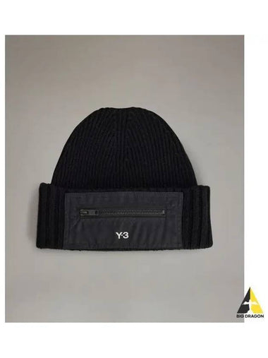 Y 3 U beanie black NY - Y-3 - BALAAN 1