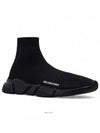 Men's Speed Recycle Knit High-Top Sneakers Black - BALENCIAGA - BALAAN 3