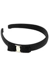 Vara Bow Hairband Black - SALVATORE FERRAGAMO - BALAAN.