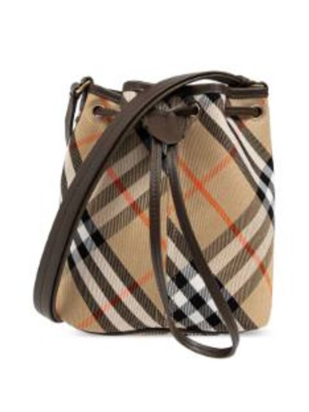 Check Bucket Bag Beige - BURBERRY - BALAAN 6