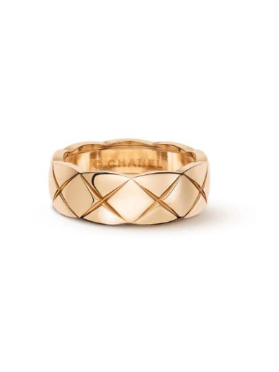 Coco Crush Quilted Motif Small Ring Gold - CHANEL - BALAAN 2