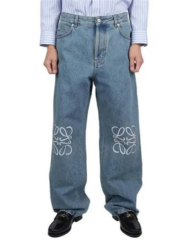 Anagram Embroidery Jeans Blue - LOEWE - BALAAN 1