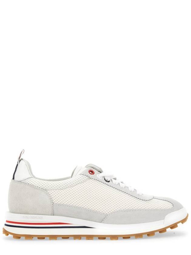 Thom Women Browne Nylon Tech Runner Low Top Sneakers Grey White - THOM BROWNE - BALAAN 2