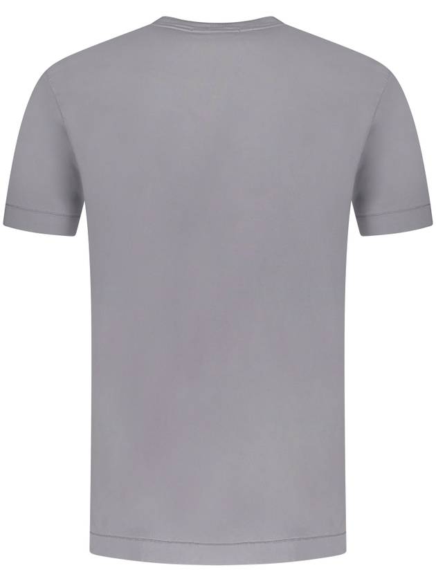 Logo Patch Short Sleeves T-Shirt Grey - STONE ISLAND - BALAAN 3