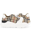 Vintage Check Suede Leather Sneakers Archive Beige - BURBERRY - BALAAN 2