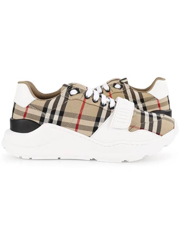 Vintage Check Suede Leather Sneakers Archive Beige - BURBERRY - BALAAN 3