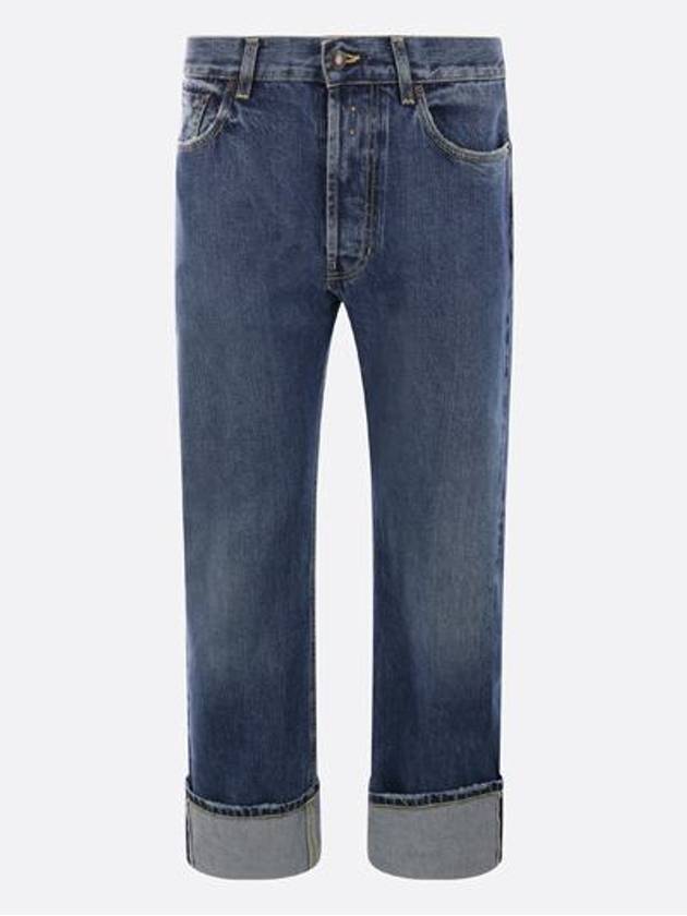 24 ss Cotton Jeans WITH Leather Logo Patch 781770QYAAU4211 B0651009630 - ALEXANDER MCQUEEN - BALAAN 3