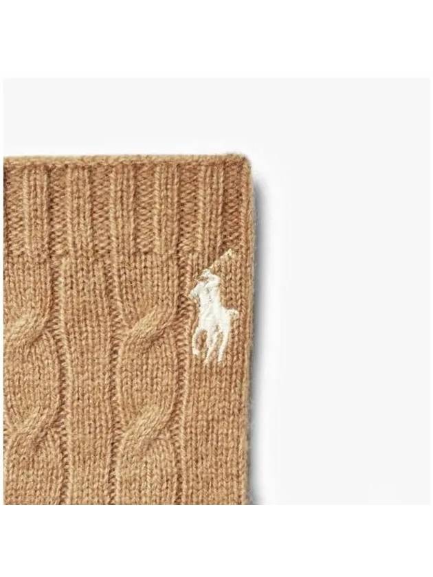 WC0528 220 Pony Cable Knit Gloves - POLO RALPH LAUREN - BALAAN 3