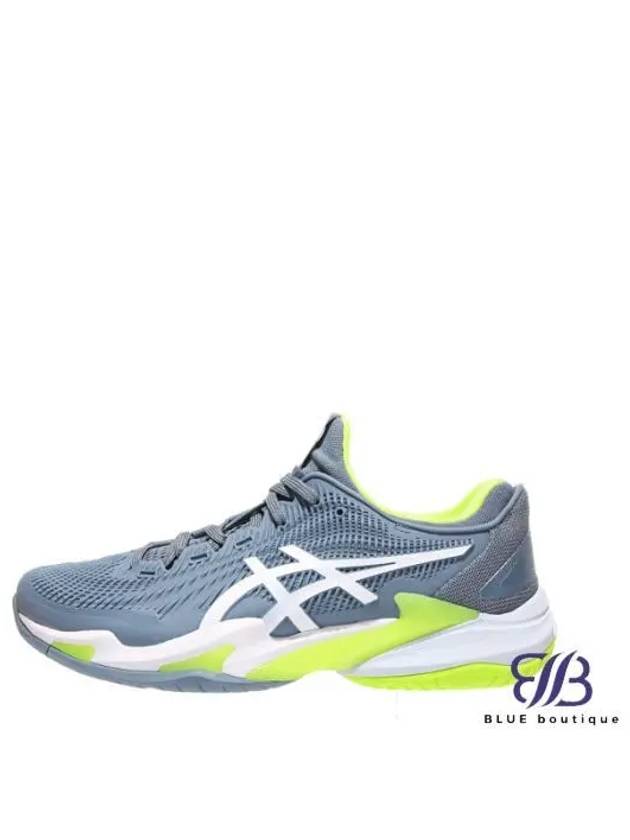 Court FF 3 Low Top Sneakers White Steel Blue - ASICS - BALAAN 2