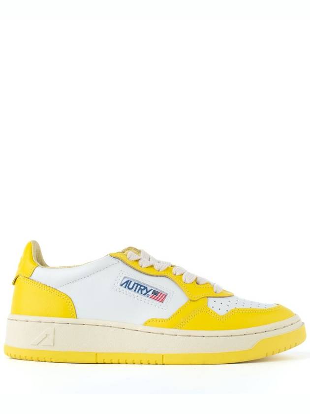 Medalist two-tone low-top sneakers yellow white - AUTRY - BALAAN 2