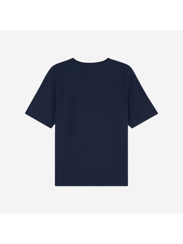 Speedy Fox Patch Comfort Short Sleeve T-Shirt Navy - MAISON KITSUNE - BALAAN 3