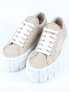 Wheel Gabardine Re Nylon Sneakers Beige 36 5 235 - PRADA - BALAAN 1