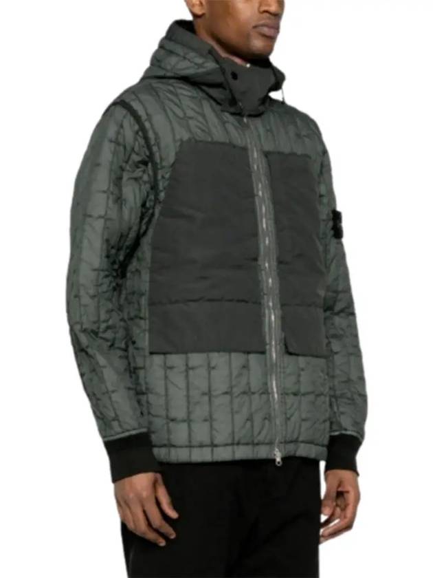 Stella Primaloft Quilted Nylon Zip-up Jacket Dark Green - STONE ISLAND - BALAAN 3