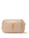 Lou Small Leather Cross Bag Beige - SAINT LAURENT - BALAAN 2