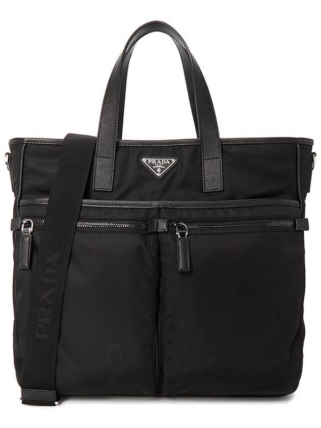 Re-Nylon Saffiano Tote Bag Black - PRADA - BALAAN 2