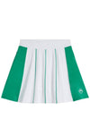 Women's Stripe Detail Golf Skirt White - J.LINDEBERG - BALAAN 3