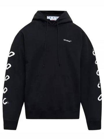 OFF white chain arrow hoodie black OMBB097F22 FLE010 - OFF WHITE - BALAAN 1