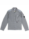 Men's Lens Wappen Tyrone Overfit Long Sleeve Shirt Jacket Grey - CP COMPANY - BALAAN 2