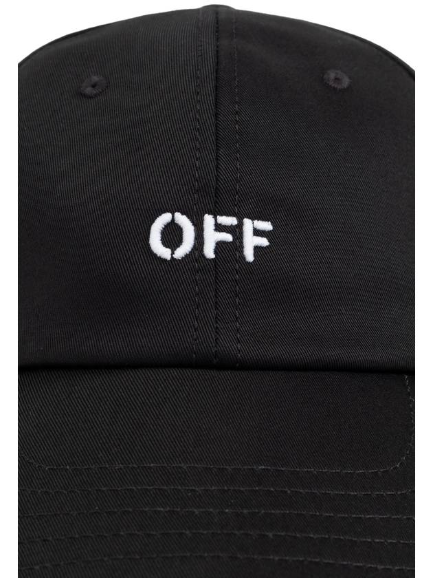 Off-White Baseball Cap, Men's, Black - OFF WHITE - BALAAN 4