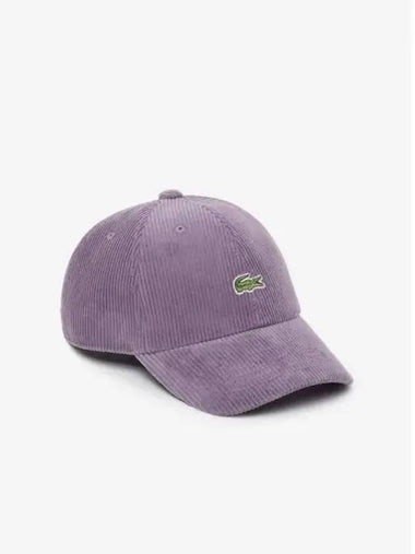 Corduroy baseball cap RK312E 54N GFU domestic product GQ2N24071971490 - LACOSTE - BALAAN 1