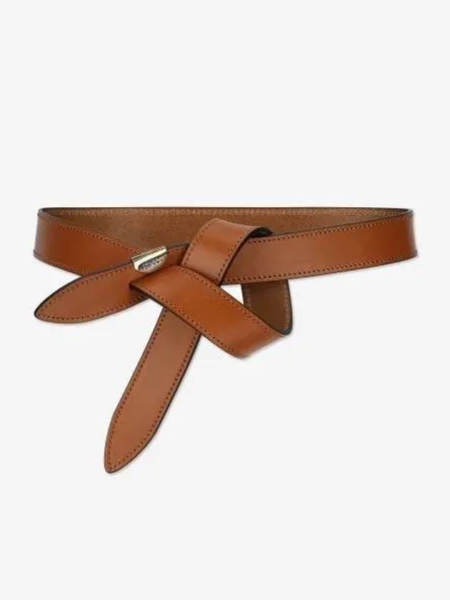 Lecce Knot Leather Belt Brown - ISABEL MARANT - BALAAN 2