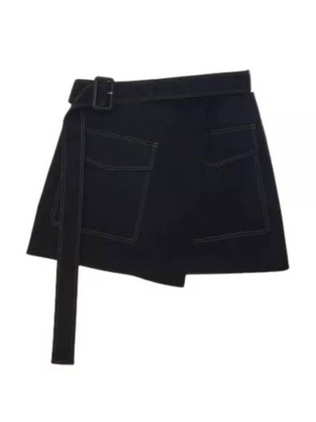 Trench Wrap A-Line Skirt Black - HELMUT LANG - BALAAN 2