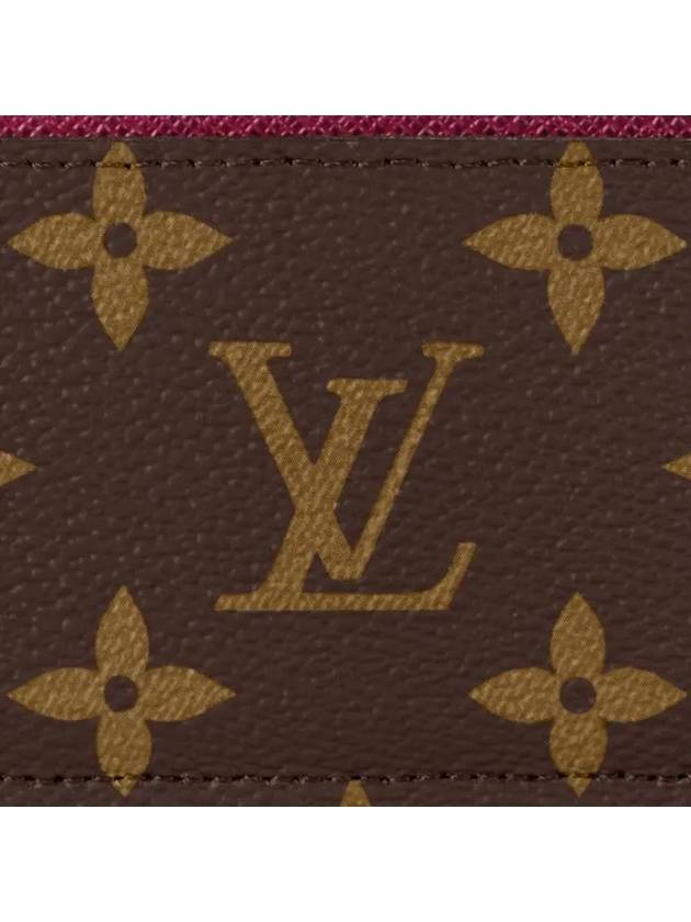 Monogram Card Wallet Brown Fuchsia - LOUIS VUITTON - BALAAN 6